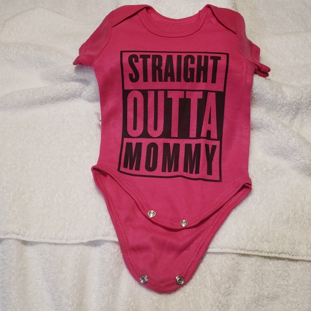 Straight outta mommy onesie